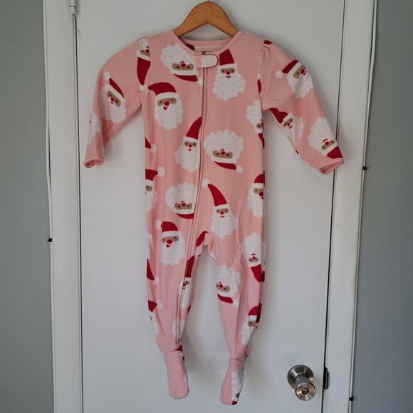 Carter's 2T Children's Fleece Zip Footsie Jumpers Winter/Christmas - Picture 6 of 7